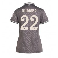 Real Madrid Antonio Rudiger #22 Tretí Ženy futbalový dres 2024-25 Krátky Rukáv